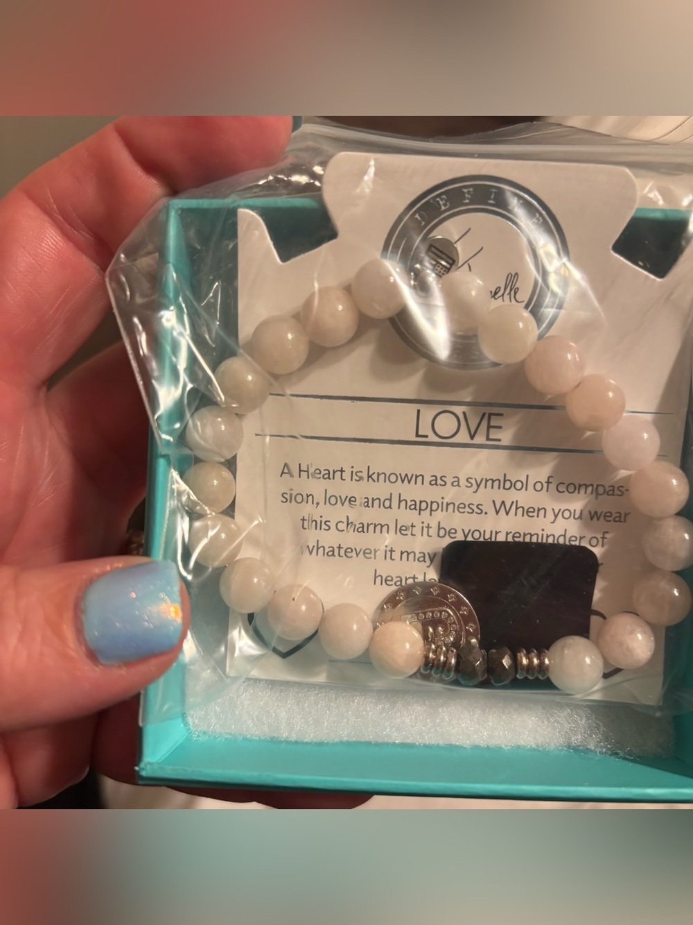 T. Jazelle beaded stretch bracelet-Love